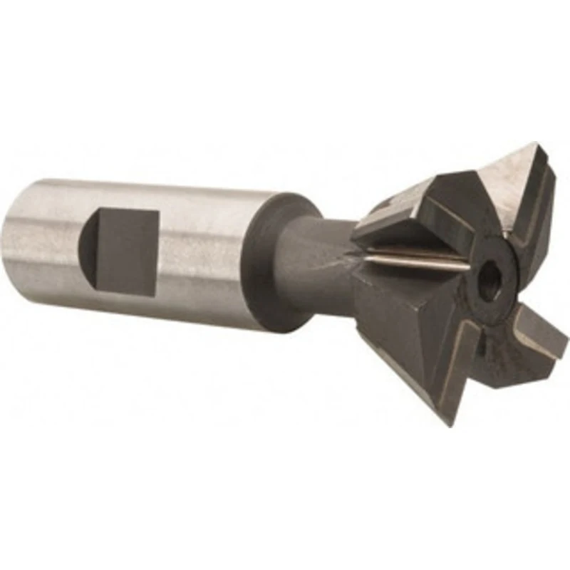 Made in USA 60 1-1/2 Cut Diam, 5/8 Cut Width, Carbide-Tipped Dovetail Cutter Uncoated, 3/4 Shank Diam, 3-1/4 OAL, 4 T...